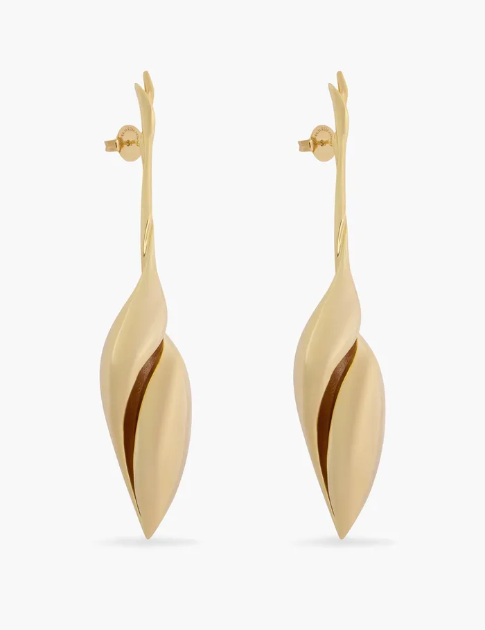 Women Zimmermann Earrings Flow Drop Earrings Gold