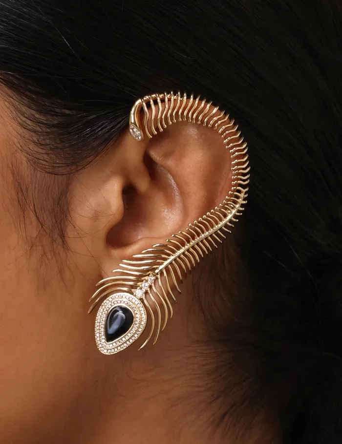 Women Zimmermann Earrings Muse Single Earcuff Goldonyx