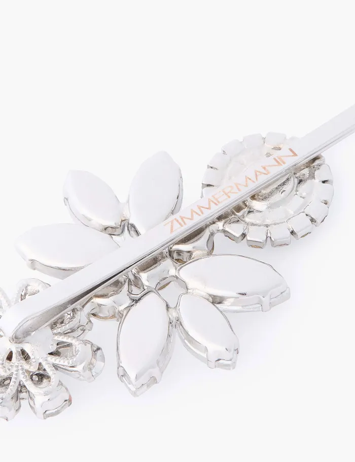 Women Zimmermann Hair Accessories Embellished Hair Pin Set Silverclear