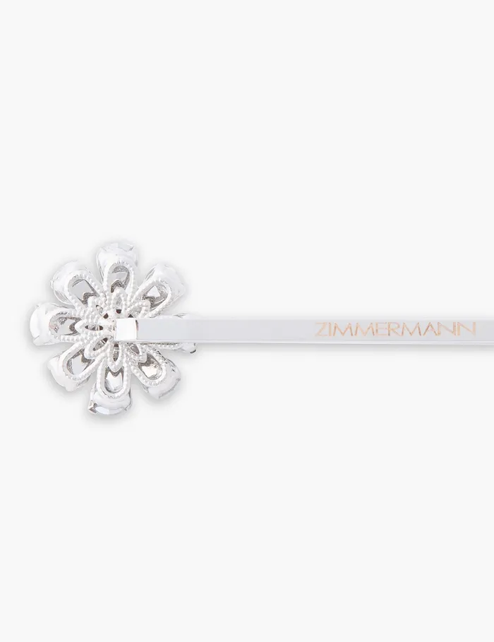 Women Zimmermann Hair Accessories Embellished Hair Pin Set Silverclear