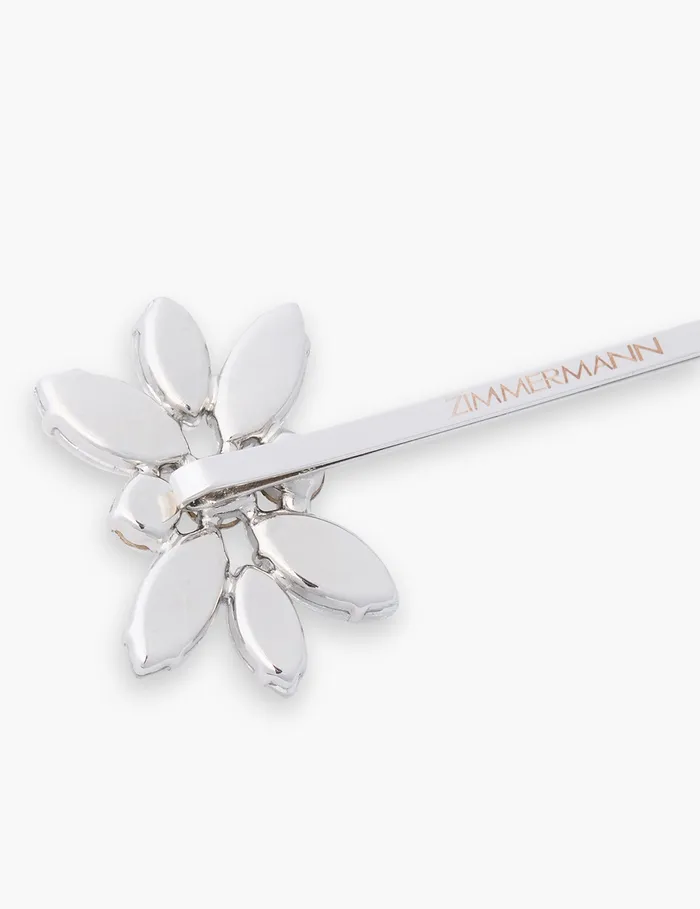 Women Zimmermann Hair Accessories Embellished Hair Pin Set Silverclear