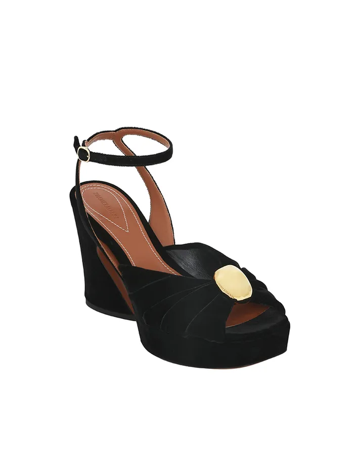 Women Zimmermann Heeled Sandals Gleam Sandal 120 Black