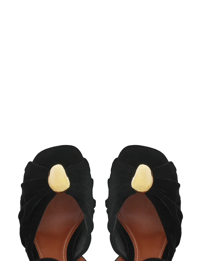 Women Zimmermann Heeled Sandals Gleam Sandal 120 Black