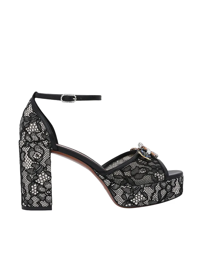 Women Zimmermann Heeled Sandals Pixie Sandal 100 Black