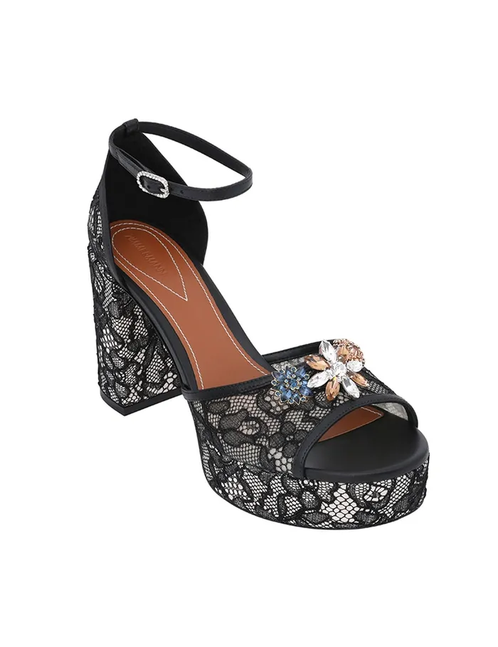 Women Zimmermann Heeled Sandals Pixie Sandal 100 Black