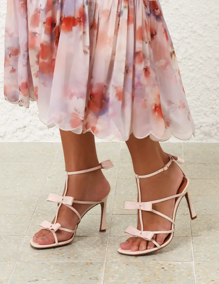 Women Zimmermann Heeled Sandals Tux Sandal 85 Ballet Pink