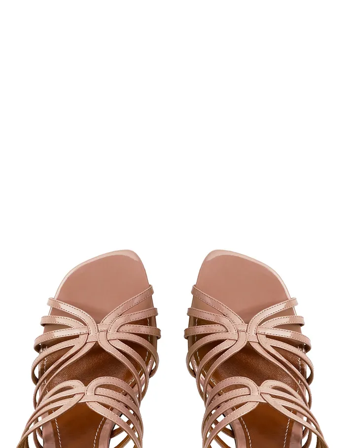 Women Zimmermann Heels Aura Mule Sandal 85 Peach