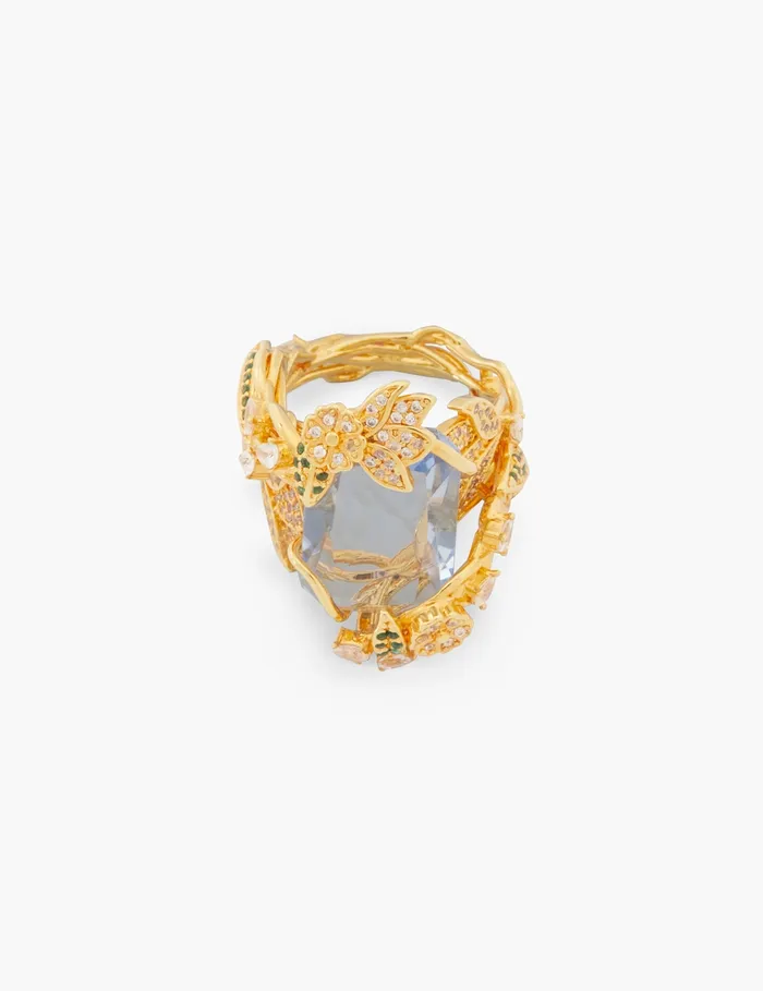 Women Zimmermann Jewellery Bloom Cocktail Ring Goldmulti