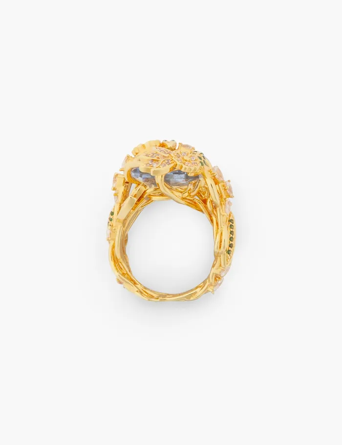 Women Zimmermann Jewellery Bloom Cocktail Ring Goldmulti