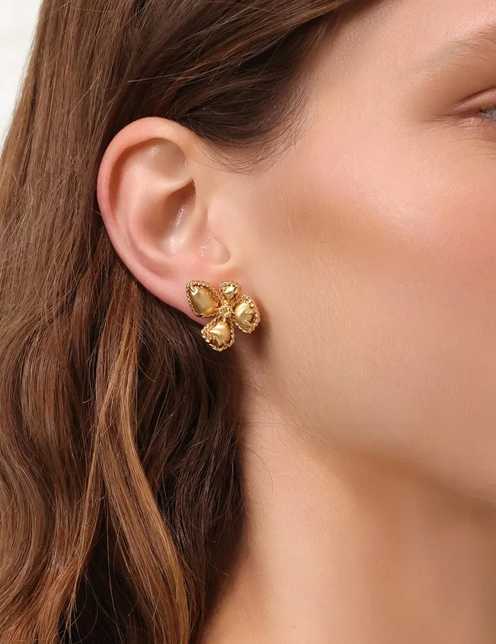 Women Zimmermann Jewellery Bloom Large Studs Gold