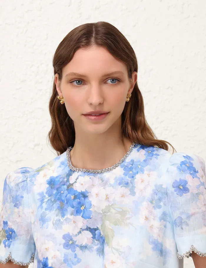 Women Zimmermann Jewellery Bloom Large Studs Gold