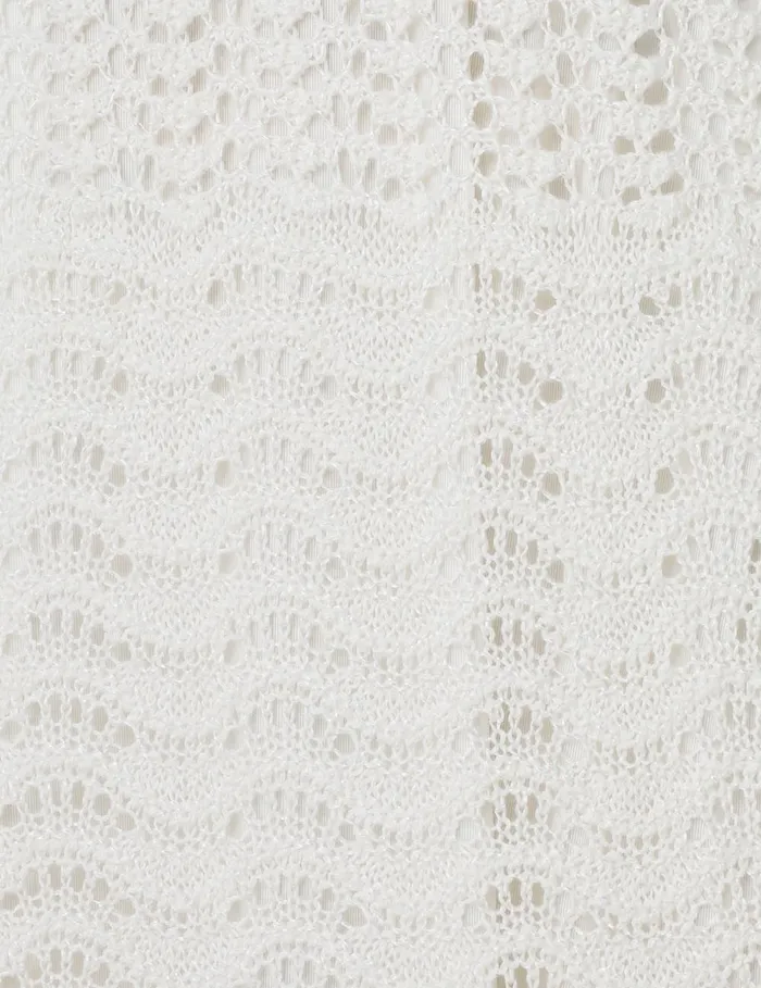 Women Zimmermann Knitwear Lightburst Textured Dress Ivory