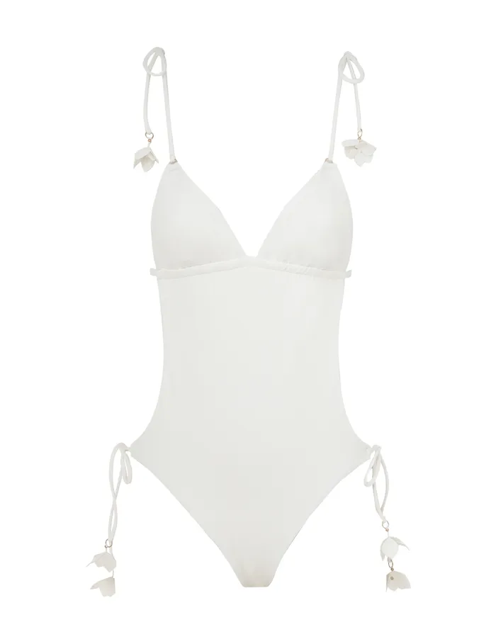 Women Zimmermann One Pieces Pop Flower Trim 1pc Ivory