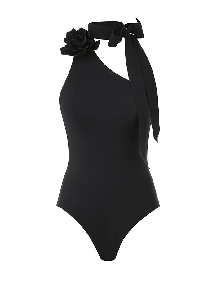 Women Zimmermann One Pieces Waverly One Shoulder 1pc Noir