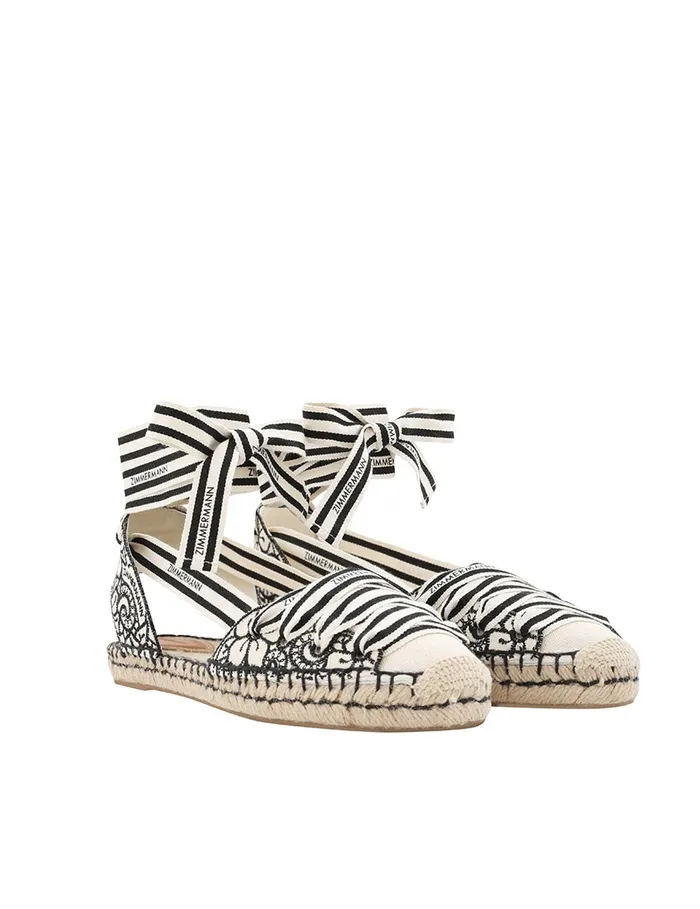 Women Zimmermann Shoes Sol Espadrille Onyx