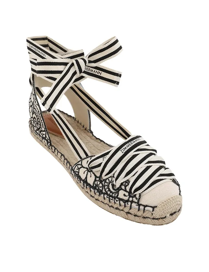 Women Zimmermann Shoes Sol Espadrille Onyx