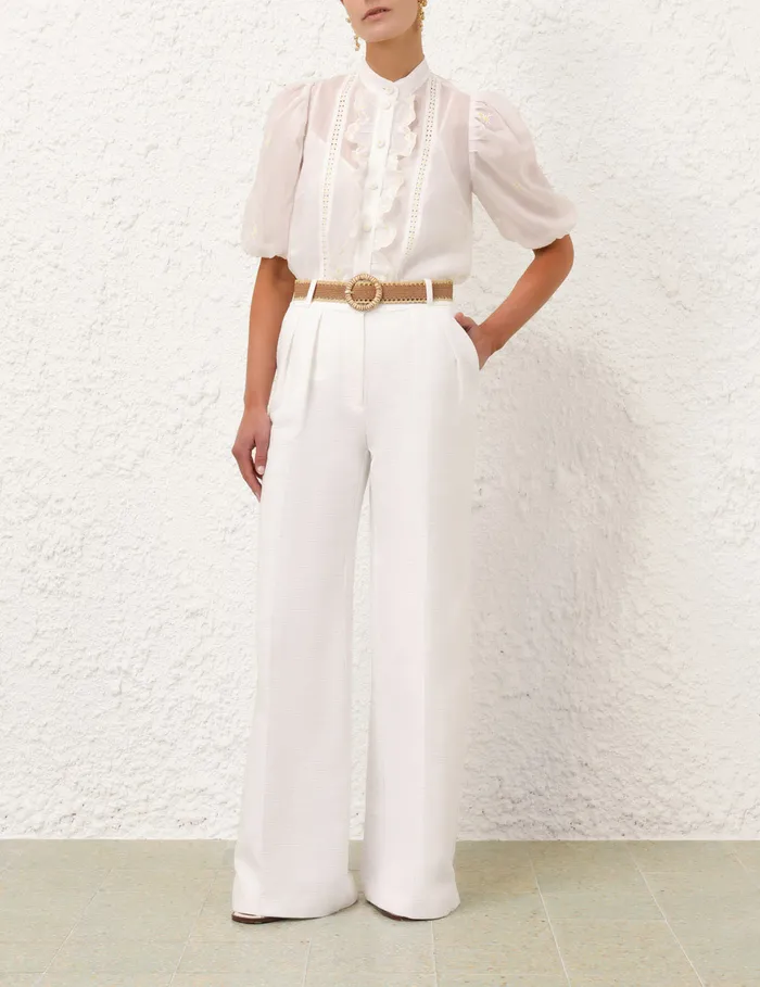 Women Zimmermann Shorts and Pants Acacia Flare Pant Ivory