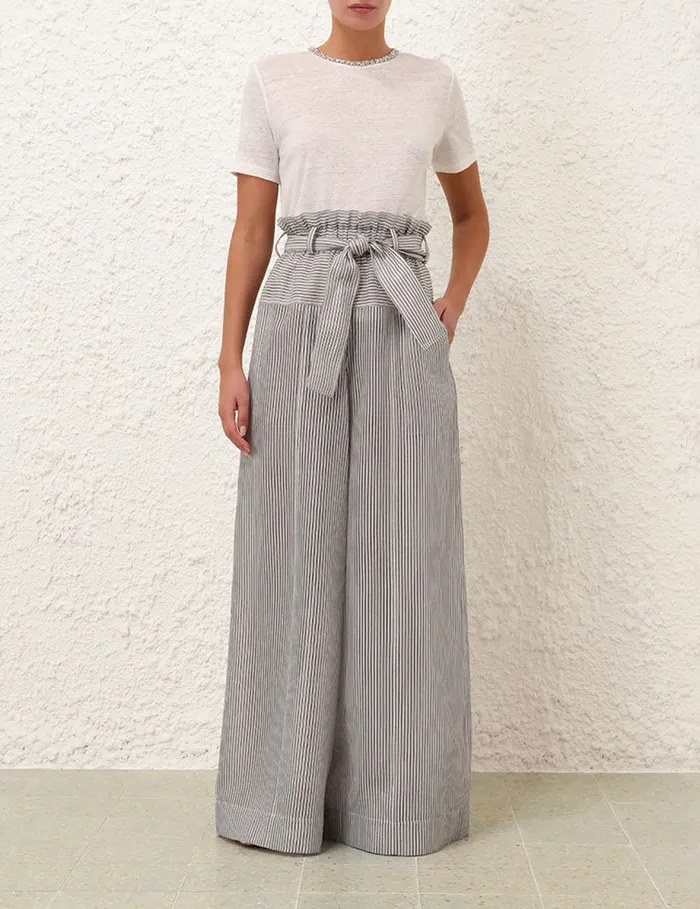 Women Zimmermann Shorts and Pants Illustration Paperbag Pant Stripe