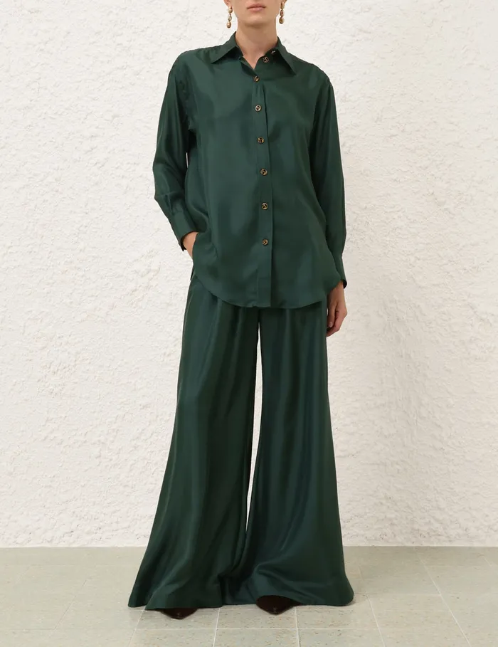 Women Zimmermann Shorts and Pants Pavilion Double Tuck Pant Pine
