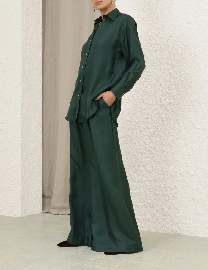 Women Zimmermann Shorts and Pants Pavilion Double Tuck Pant Pine