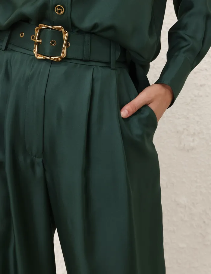 Women Zimmermann Shorts and Pants Pavilion Double Tuck Pant Pine