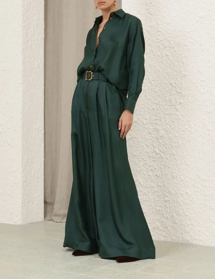 Women Zimmermann Shorts and Pants Pavilion Double Tuck Pant Pine