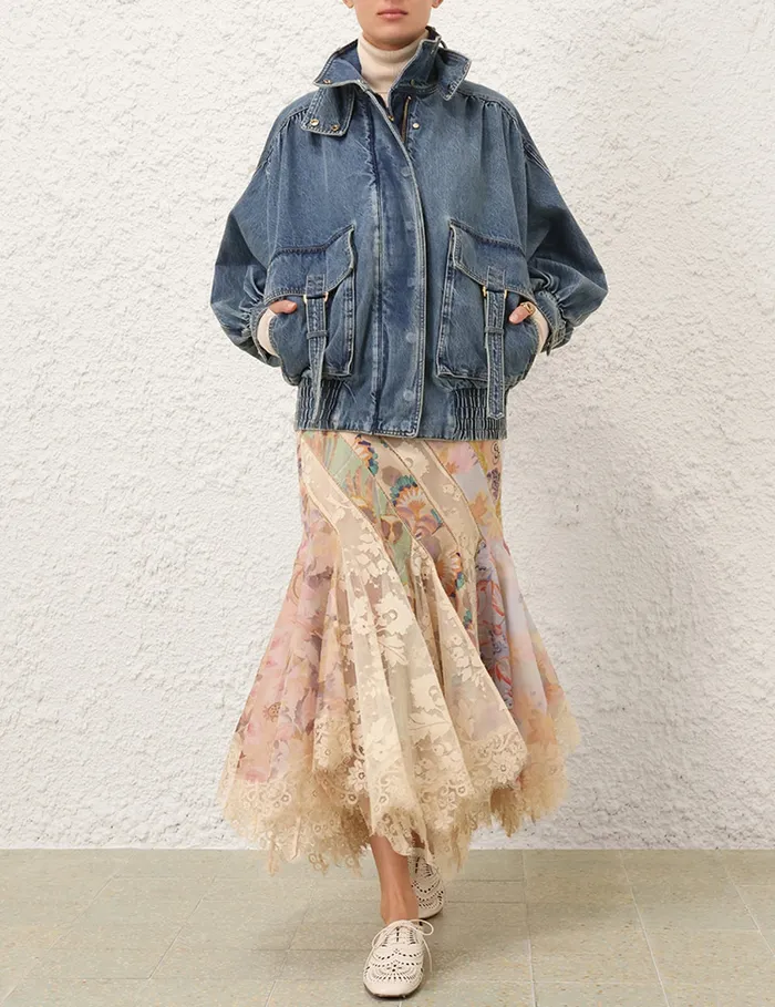 Women Zimmermann Skirts Eden Spliced Maxi Skirt Spliced Eden