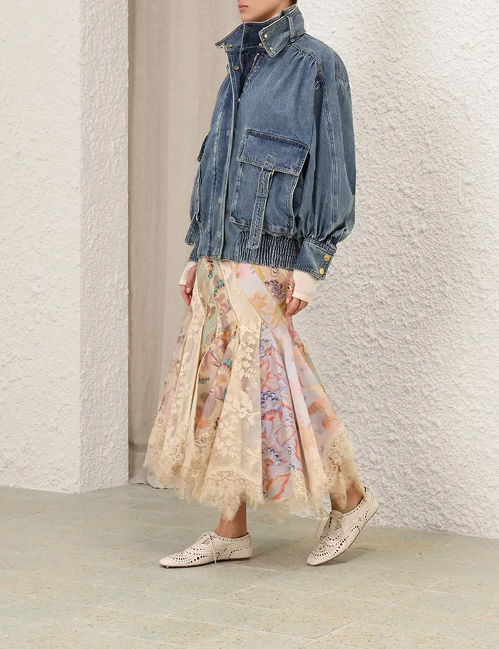 Women Zimmermann Skirts Eden Spliced Maxi Skirt Spliced Eden