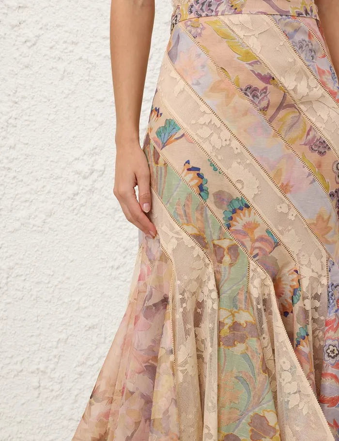 Women Zimmermann Skirts Eden Spliced Maxi Skirt Spliced Eden