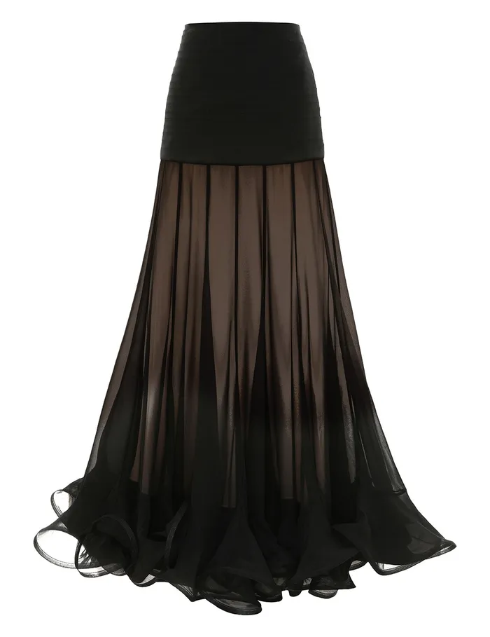 Women Zimmermann Skirts Illustration Flounce Skirt Black