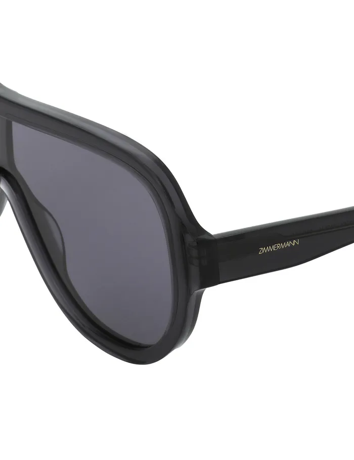 Women Zimmermann Sunglasses Coaster Mask Black