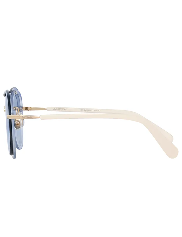 Women Zimmermann Sunglasses Gleam Aviator Denim