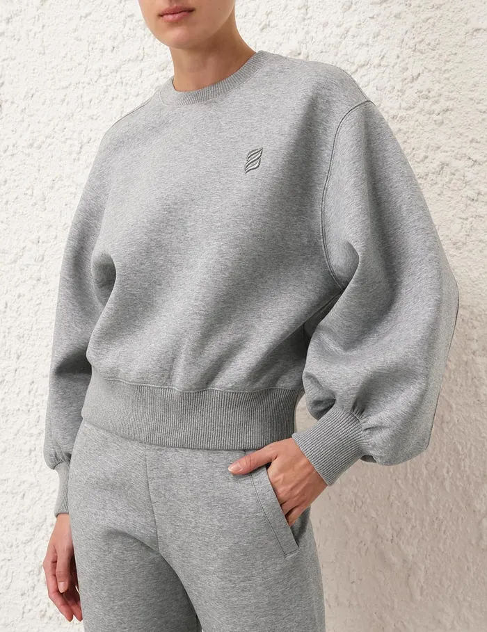 Women Zimmermann Tops Illustration Sweater Grey Marle