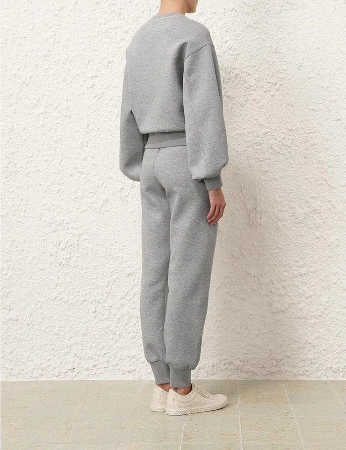 Women Zimmermann Tops Illustration Sweater Grey Marle