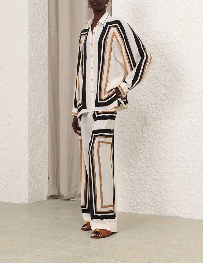 Women Zimmermann Tops Oversized Shirt Stripe