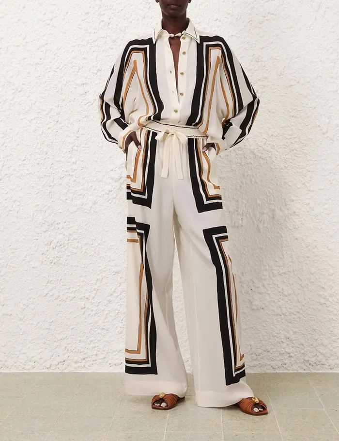 Women Zimmermann Tops Oversized Shirt Stripe