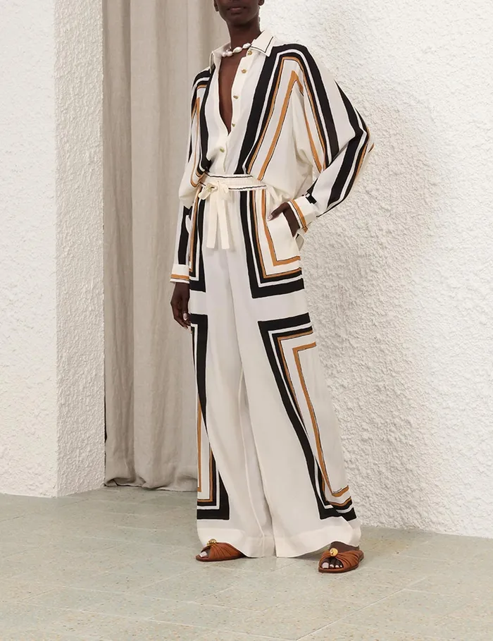 Women Zimmermann Tops Oversized Shirt Stripe