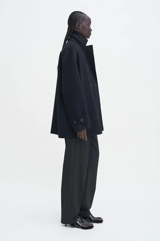 Wool Cashmere Jacket Black Coats and Jackets filippak Women