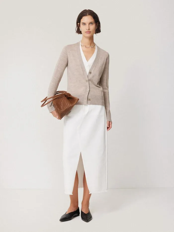 Woven Leather Tote Bag Tan Women Jigsaw Bags
