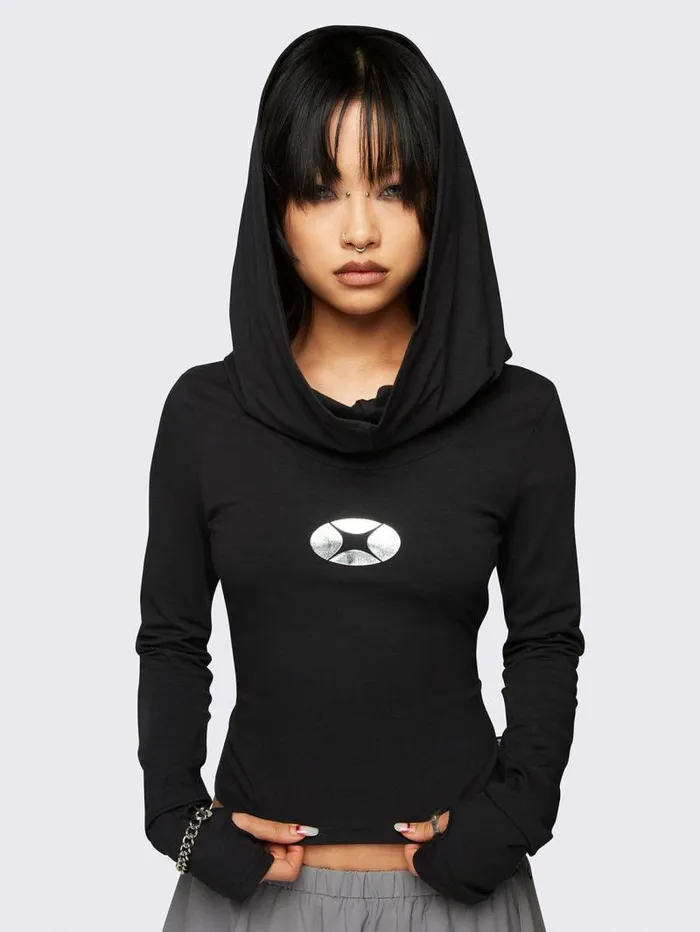 Xenon Hooded Top Women Minga London Tops and TShirts