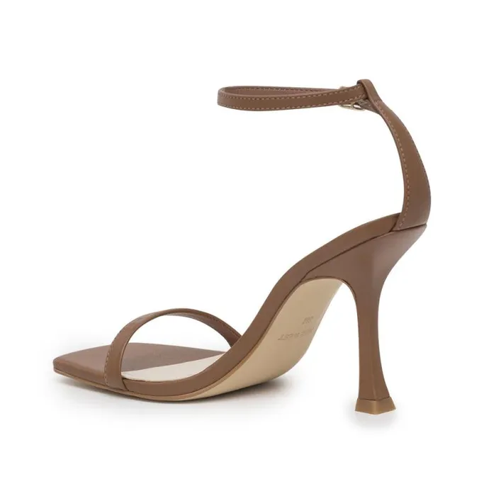 Yess Ankle Strap Sandals Light Brown Leather Women Nine West Sandals Yess Ankle Strap Sandals Light Brown Leather Women Nine West Sandals