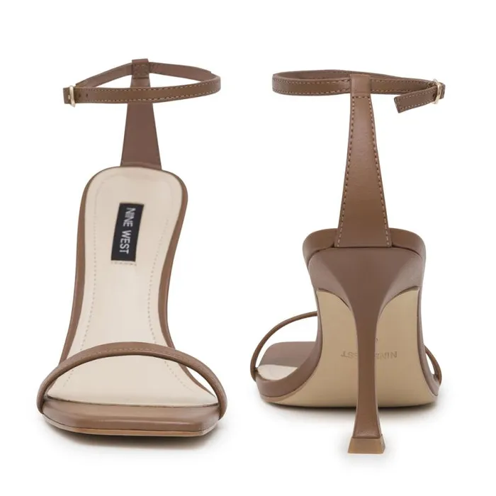Yess Ankle Strap Sandals Light Brown Leather Women Nine West Sandals Yess Ankle Strap Sandals Light Brown Leather Women Nine West Sandals