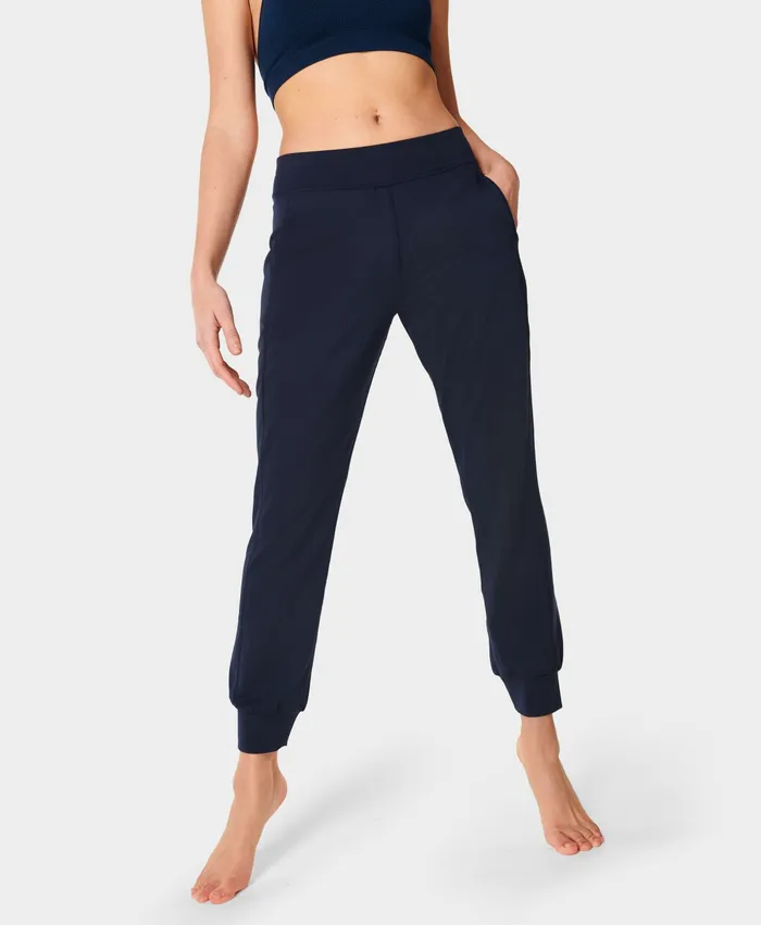 Yoga Pants Sweaty Betty Women Gary Yoga Pants Navy Blue