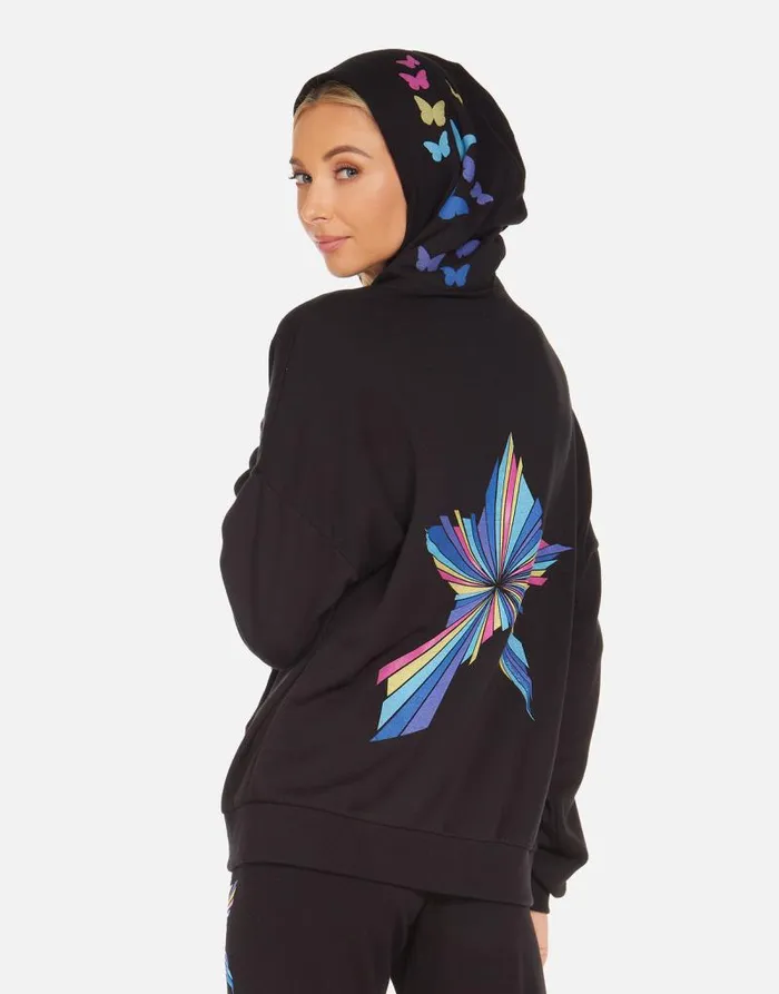 Yolanda Shooting Star Black Women Lauren Moshi Hoodies