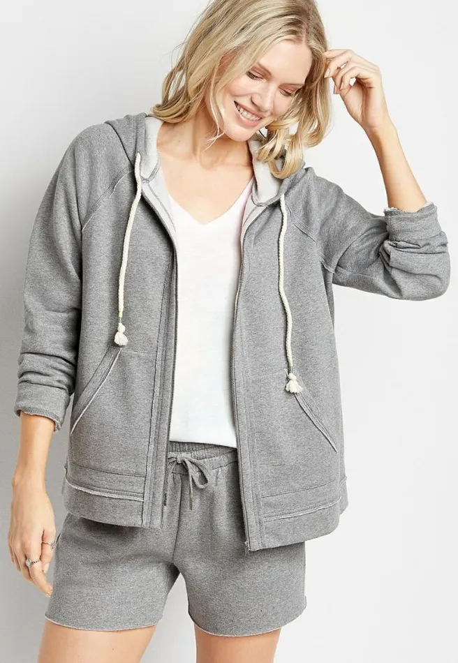 Zip Up Hoodie Women Maurices Tops
